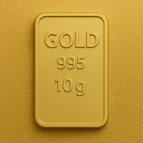 شمش طلا 24 وزن 10g عیار 995