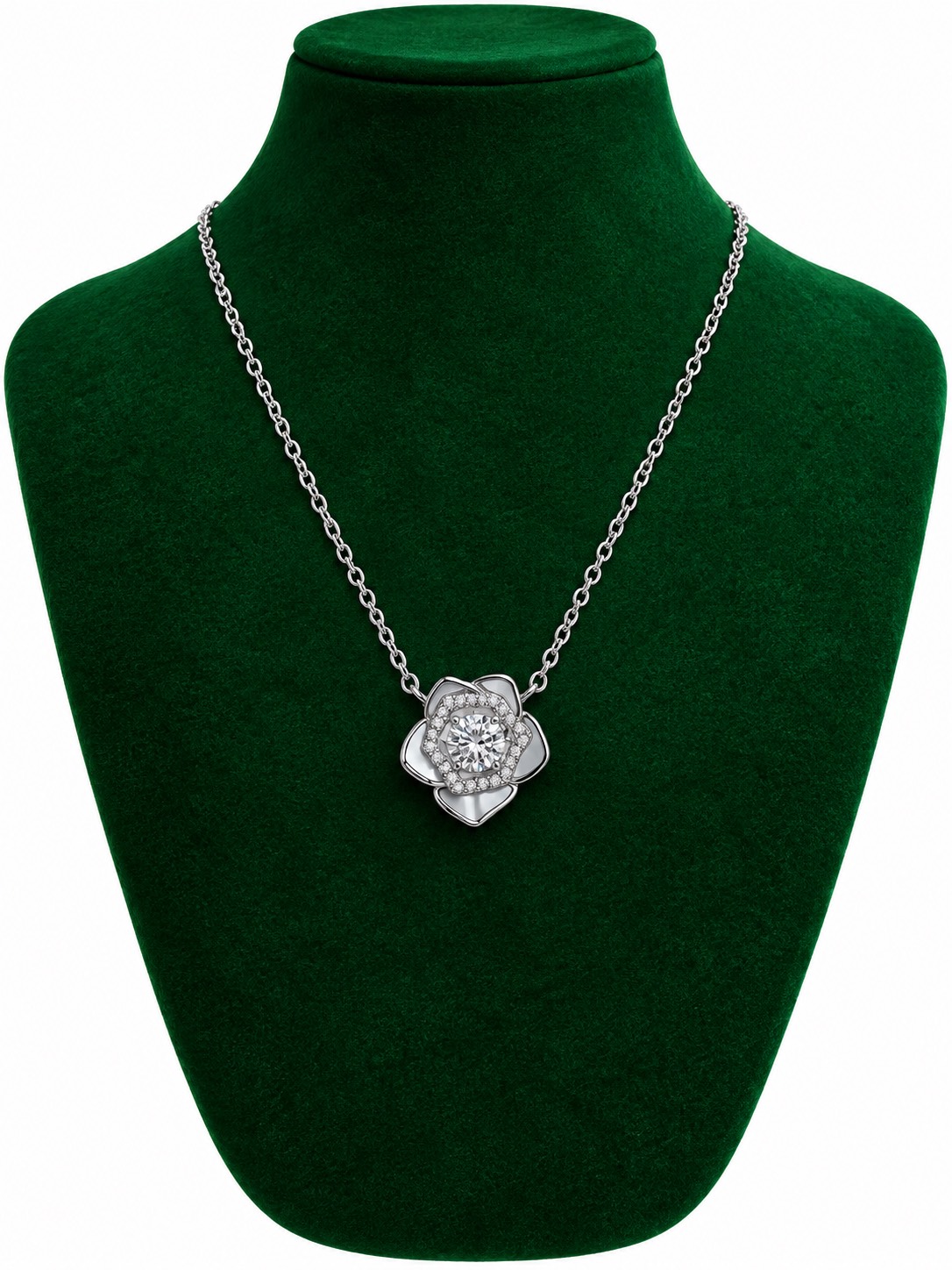 گردنبند گل برلیان 3 گرم و 650 سوت