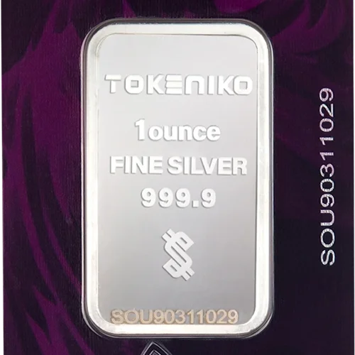 شمش نقره یک انسی توکنیکو عیار 999.9