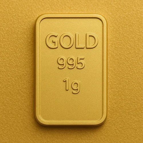 شمش طلا 24 وزن 1g عیار 995