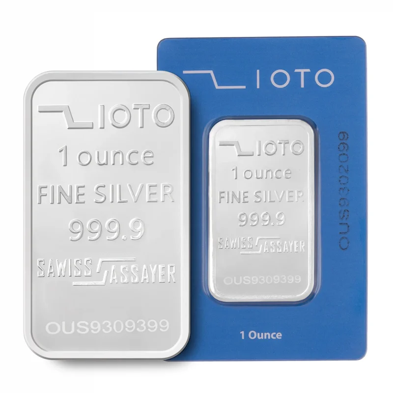 شمش نقره زیوتو یک انسی عیار 999.9 سال 2025