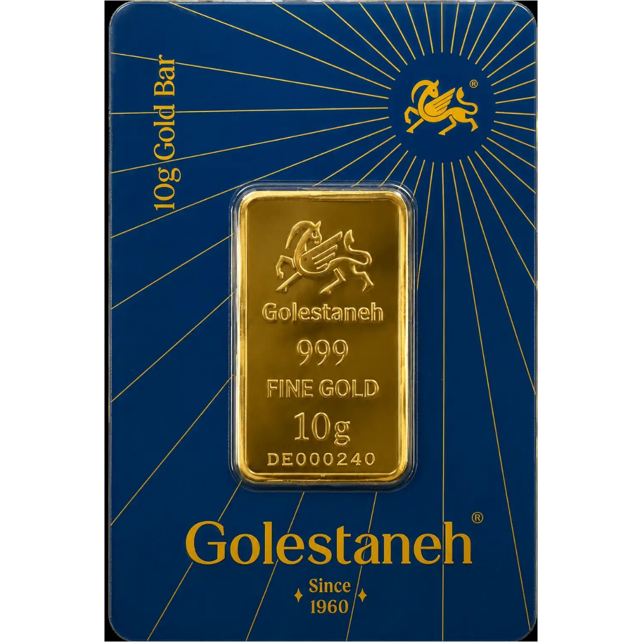 شمش طلا 10 گرمی گلستانه عیار999